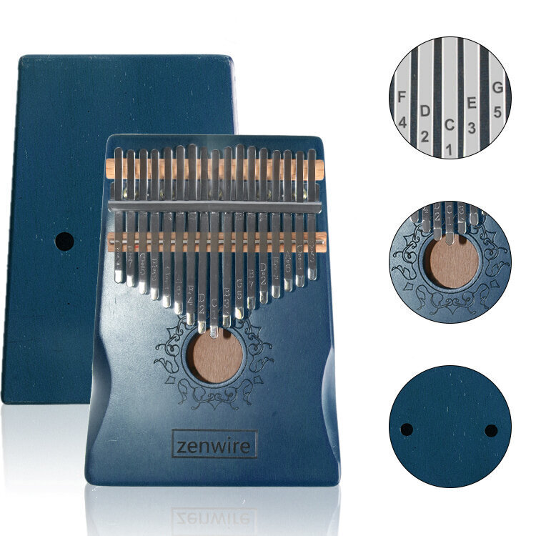 Medinė Kalimba Zanza Mbira K-02B kaina ir informacija | Perkusija | pigu.lt