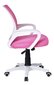 Biuro kėdė FB-Bianco balta/rožinė kaina ir informacija | Biuro kėdės | pigu.lt