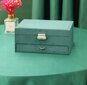 Papuošalų dėžutė su raktu Elegance Box, Green цена и информация | Interjero detalės | pigu.lt