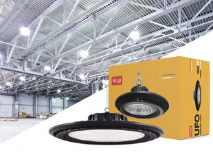 Светильник для складов и производств 100W / LED HIGHBAY / LED UFO 100W OLLO Premuim+ / UGR15 / 14000lm / 4000K / IP65 / IK08 / LED  цена и информация | Монтируемые светильники, светодиодные панели | pigu.lt