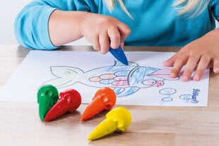 Восковые мелки Pelikan Mouse, 6 цветов цена и информация | Принадлежности для рисования, лепки | pigu.lt