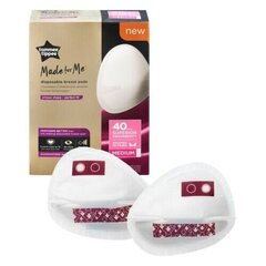 Įklotai į liemenėlę Tommee Tippee, M, balta, 40 vnt., 423634 kaina ir informacija | Tommee Tippee Prekės mamoms | pigu.lt