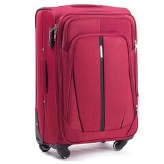 Средний чемодан Wings 1706, М, красный цена и информация | Чемоданы, дорожные сумки | pigu.lt