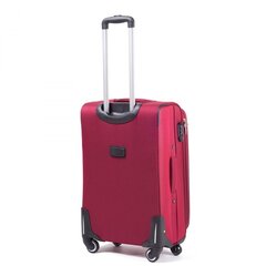 Средний чемодан Wings 1706, М, красный цена и информация | Чемоданы, дорожные сумки | pigu.lt