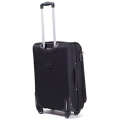 Средний чемодан Wings 1706, М, черный цена и информация | Чемоданы, дорожные сумки | pigu.lt