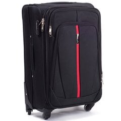 Средний чемодан Wings 1706, М, черный цена и информация | Чемоданы, дорожные сумки | pigu.lt
