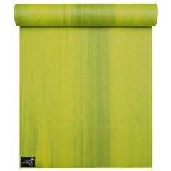 Jogos kilimėlis YogiStar Elements, 185x61 cm, žalia/geltona цена и информация | Коврики для йоги, фитнеса | pigu.lt
