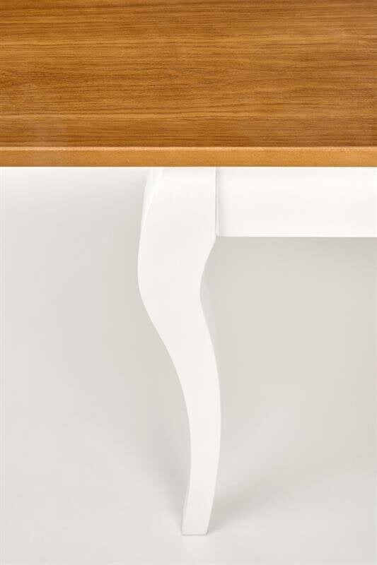 Stalas Halmar Windsor, baltas/rudas kaina ir informacija | Virtuvės ir valgomojo stalai, staliukai | pigu.lt