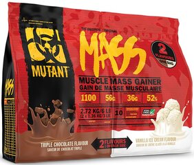 PVL Mutant Mutant Mass Dual Chamber bag 2720 г цена и информация | Углеводы | pigu.lt