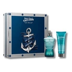 Rinkinys vyrams Jean Paul Gaultier Le Male: tualetinis vanduo, 75 ml + kušo želė, 75 ml kaina ir informacija | Kvepalai vyrams | pigu.lt