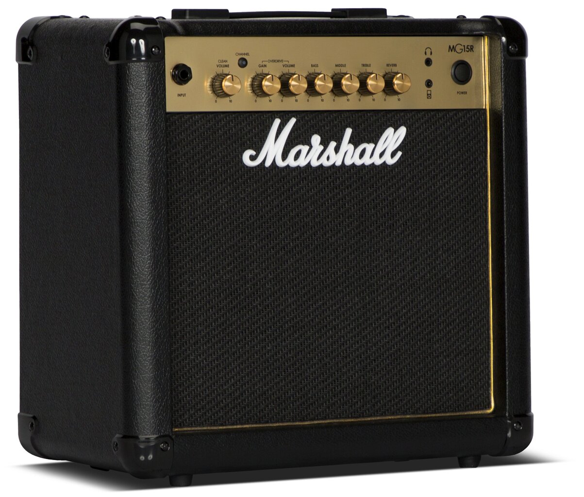 El. gitaros kolonėlė su stiprintuvu Marshall MG15GR kaina ir informacija | Priedai muzikos instrumentams | pigu.lt