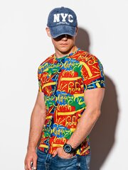Vyriški marškinėliai su raštu Ombre S1338 kaina ir informacija | Vyriški marškinėliai | pigu.lt