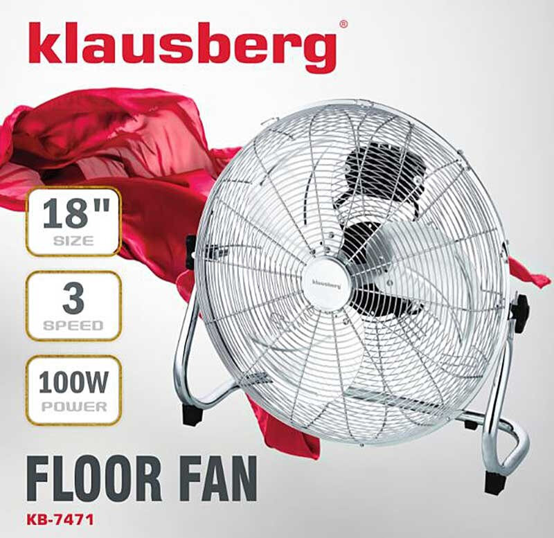 Ventiliatorius Klausberg 45cm KB-7471 kaina ir informacija | Ventiliatoriai | pigu.lt