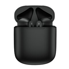 Наушники с чехлом для зарядки Setty Bluetooth TWS, черные цена и информация | Наушники | pigu.lt