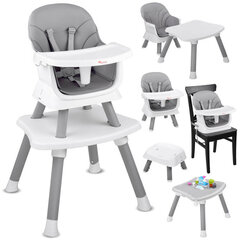 Детский стульчик 6 в 1, серый цена и информация | Стульчики для кормления | pigu.lt