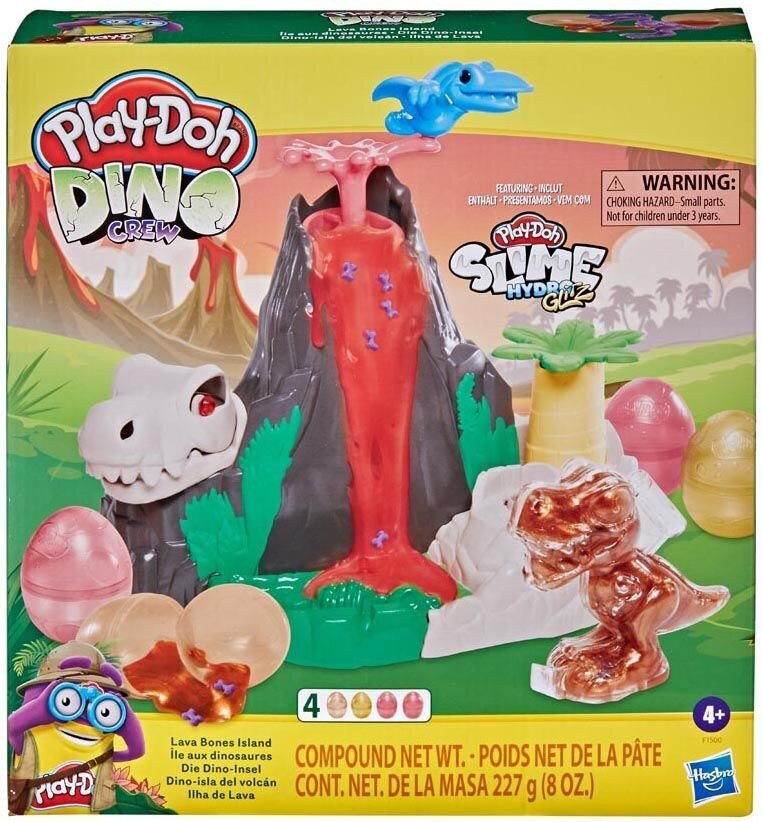 Play-Doh dinozaurų salos lavos ugnikalnis Slime F1500 kaina ir informacija | Lavinamieji žaislai | pigu.lt