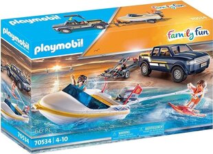70534 PLAYMOBIL® Family Fun Pikapas su motorine valtim kaina ir informacija | Konstruktoriai ir kaladėlės | pigu.lt