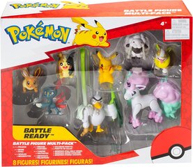 Набор фигурок Pokemon Battle Ready, 8 шт. цена и информация | Игрушки для мальчиков | pigu.lt