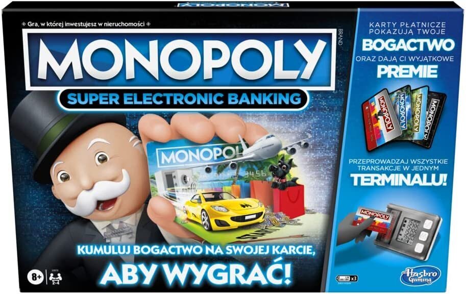 Elektroninės bankininkystės stalo žaidimas Monopoly Super kaina ir informacija | Stalo žaidimai, galvosūkiai | pigu.lt