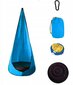 Pakabinamas hamakas su pripučiama sėdyne, mėlynas kaina ir informacija | Hamakai | pigu.lt