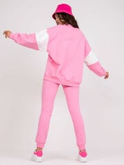 хлопковый спортивный костюм розового и белого цветов цена и информация | Женские костюмы | pigu.lt