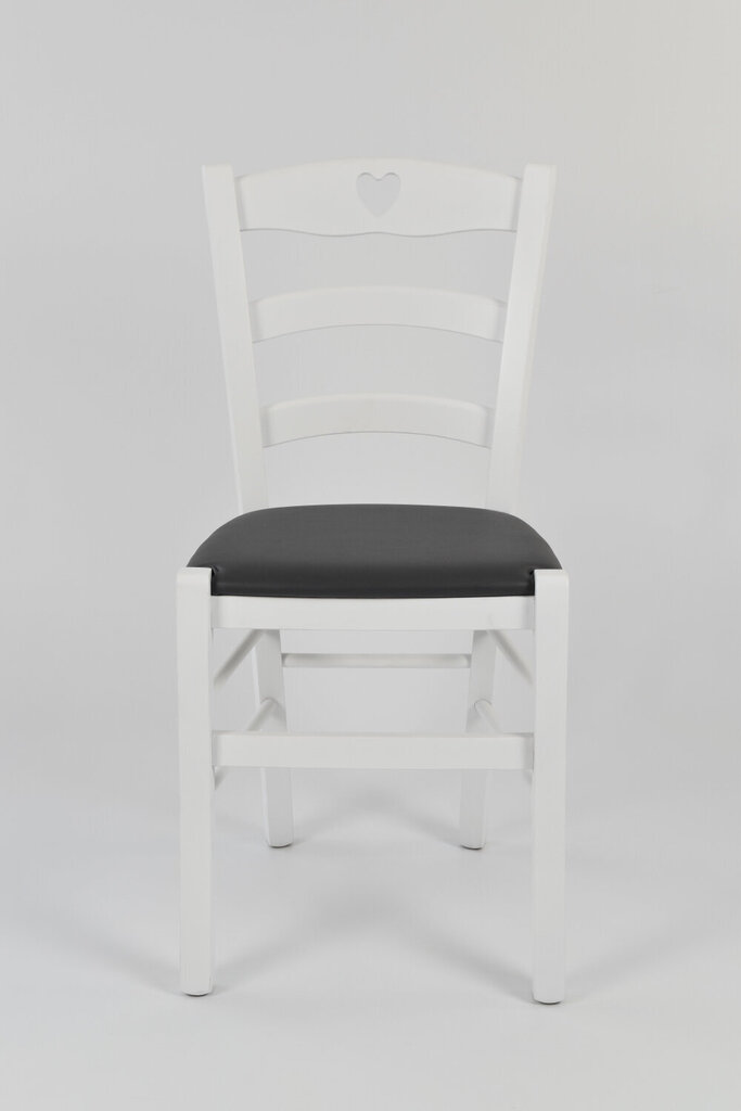 Kėdė Cuore, 2 vnt, baltos kaina ir informacija | Virtuvės ir valgomojo kėdės | pigu.lt