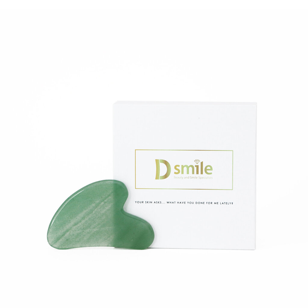 Nefrito gua sha akmuo Dsmile, 1 vnt. цена и информация | Veido masažuokliai, valymo įrankiai | pigu.lt