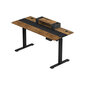 Reguliuojamo aukščio stalas Songmics, rudas/juodas kaina ir informacija | Kompiuteriniai, rašomieji stalai | pigu.lt