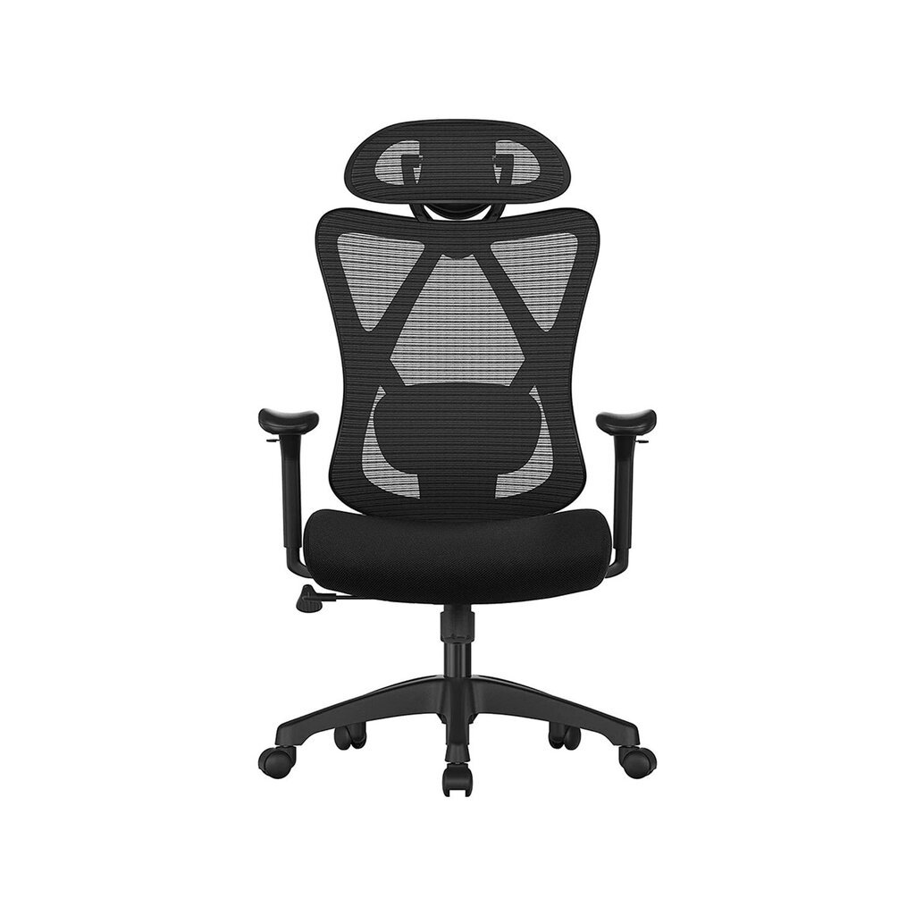 Ergonomiška biuro kėdė OBN063B01, juoda цена и информация | Biuro kėdės | pigu.lt
