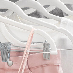 Комплект вешалок для брюк шт. белый цвет цена и информация | Вешалки и мешки для одежды | pigu.lt
