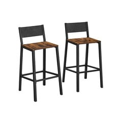 Pramoninio dizaino baro kėdžių rinkinys iš 2 vnt kaina ir informacija | Virtuvės ir valgomojo kėdės | pigu.lt