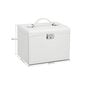 Papuošalų dėžutė su stalčiais JBC159W01, balta kaina ir informacija | Interjero detalės | pigu.lt