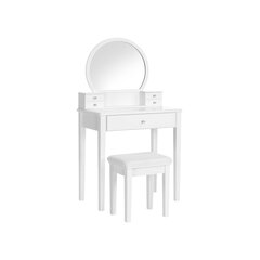Туалетный столик, белый RDT152W01 цена и информация | Туалетные столики | pigu.lt