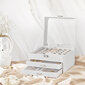 Papuošalų dėžutė su veidrodžiu JBC158W01, baltos spalvos цена и информация | Interjero detalės | pigu.lt