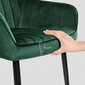 Valgomojo kėdžių rinkinys, 6vnt, žalia kaina ir informacija | Virtuvės ir valgomojo kėdės | pigu.lt