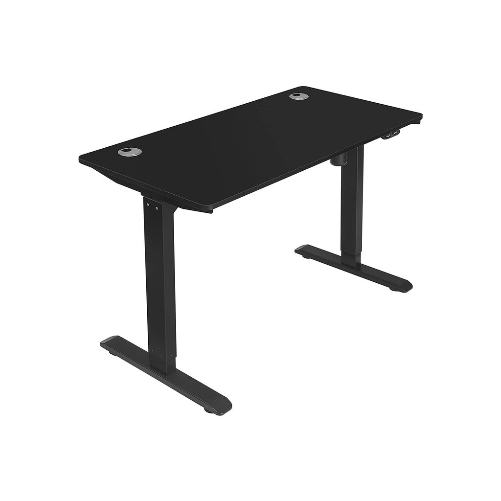 Reguliuojamo aukščio rašomasis stalas Songmics, juodas kaina ir informacija | Kompiuteriniai, rašomieji stalai | pigu.lt