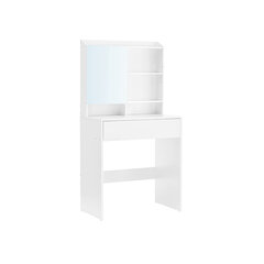 Туалетный столик с зеркалом, белый цена и информация | Туалетные столики | pigu.lt