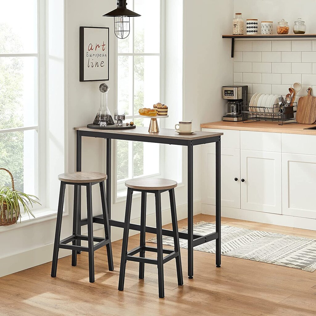 2 baro kėdžių rinkinys kaina ir informacija | Virtuvės ir valgomojo kėdės | pigu.lt