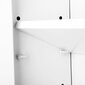 Vonios spintelė su reguliuojamu aukščiu 40 x 16 x 60 cm, balta kaina ir informacija | Vonios spintelės | pigu.lt