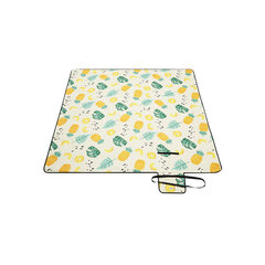 Songomics ananasų rašto pikniko antklodė / pledas 200x200 cm kaina ir informacija | Turistiniai čiužiniai ir kilimėliai | pigu.lt