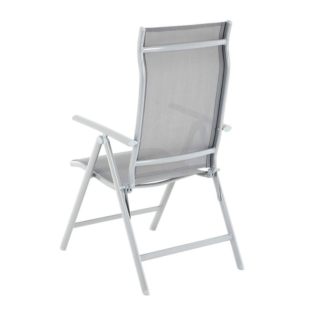 4-ių sodo kėdžių komplektas, pilkas цена и информация | Lauko kėdės, foteliai, pufai | pigu.lt