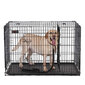 Metalinis dvejų durų narvas šuniui, 122 x 74,5 x 80.5 cm, juodos spalvos цена и информация | Transportavimo narvai, krepšiai | pigu.lt