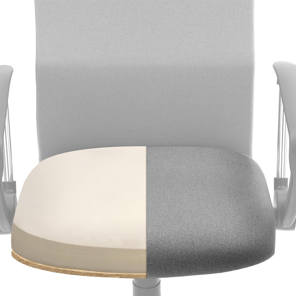 Ergonomiška biuro kėdė, pilka kaina ir informacija | Biuro kėdės | pigu.lt
