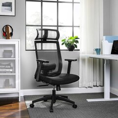 Biuro kėdė OBN55BG, pilka kaina ir informacija | Biuro kėdės | pigu.lt