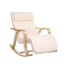 Кресло-качалка LYY41M, бежевый цена и информация | Кресла в гостиную | pigu.lt