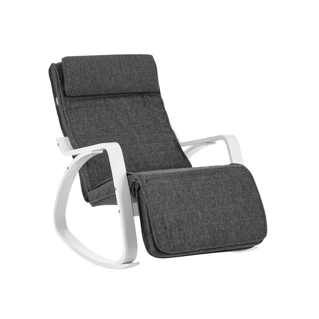 Supama kėdė LYY011G01, tamsiai pilka kaina ir informacija | Svetainės foteliai | pigu.lt