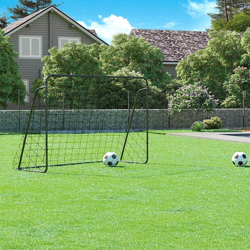 Futbolo vartai Songmics SZQ300BK, 300x120x205 cm kaina ir informacija | Futbolo vartai ir tinklai | pigu.lt