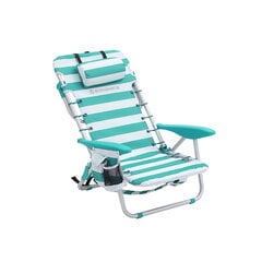 Paplūdimio kėdė Songmics, šviesiai mėlyna kaina ir informacija | Turistiniai baldai | pigu.lt