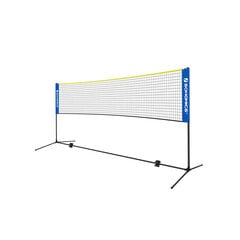 Songmics badmintono tinklas mėlynai geltonas, 5m kaina ir informacija | Badmintonas | pigu.lt