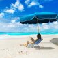 Paplūdimio kėdė Songmics, mėlyna kaina ir informacija | Gultai | pigu.lt